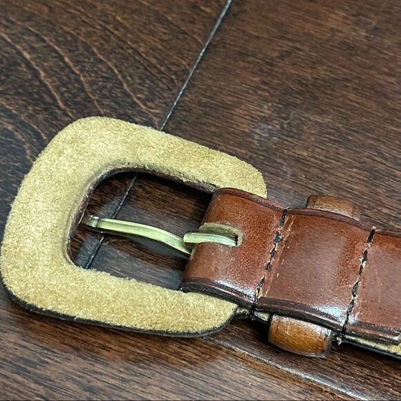 The Ritz Accessory Collection Genuine Leather Tan Cognac Color Belt - Picture 9 of 15